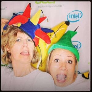Me and Jaime from The Olivers Madhouse messing around in the photo booth last year! 