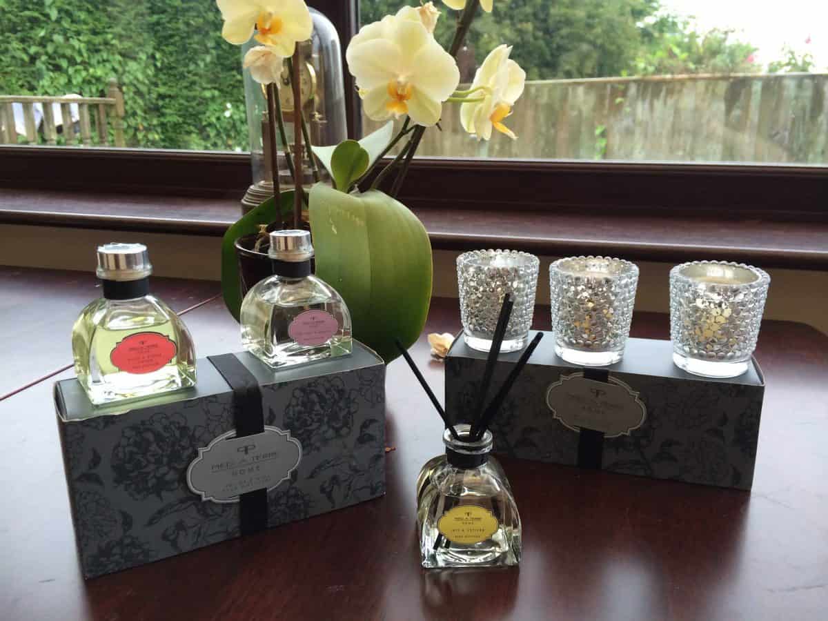 Relaxing with a Difference: Candles and Diffusers from Pied a Terre.