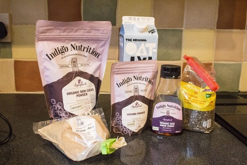 Lucuma pudding ingredients