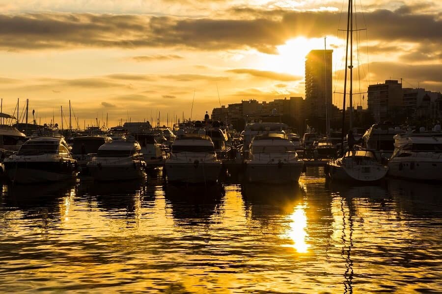 Alicante Marina at Dusk