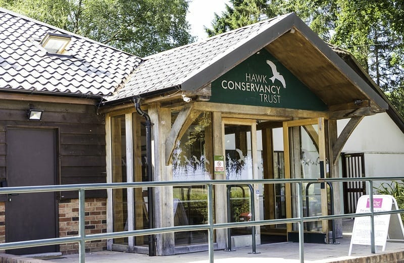 The Front Entrance of the Hawk Conservancy Trust