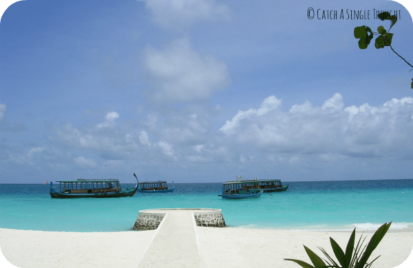 Catamarans in the Maldives