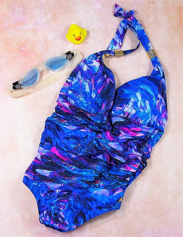 Seaspray Ave Halter Plunge Swimsuit from UK Swimwear