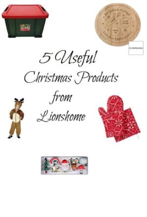 Some rather useful Christmas products from Lionshome which will help you over the festive period including items for school nativity, baking and storing! 
