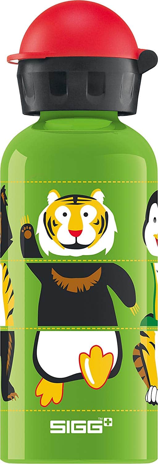 Sigg make high-quality, recyclable aluminum drinking bottles. I found this one fun and great for any activity to transport when out and about. The material is free from harmful chemicals, such as estrogen-mimicking substances and phthalates – for safer drinking enjoyment. The spill-proof child cap also ensures easy transport.