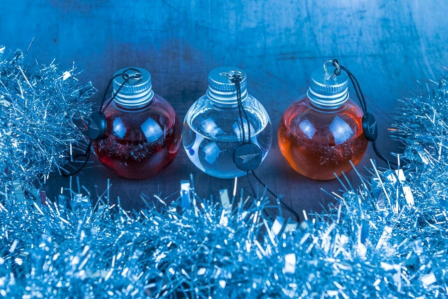 The Lakes Gin Filled Baubles from Find Me a Gift RRP £29.99
