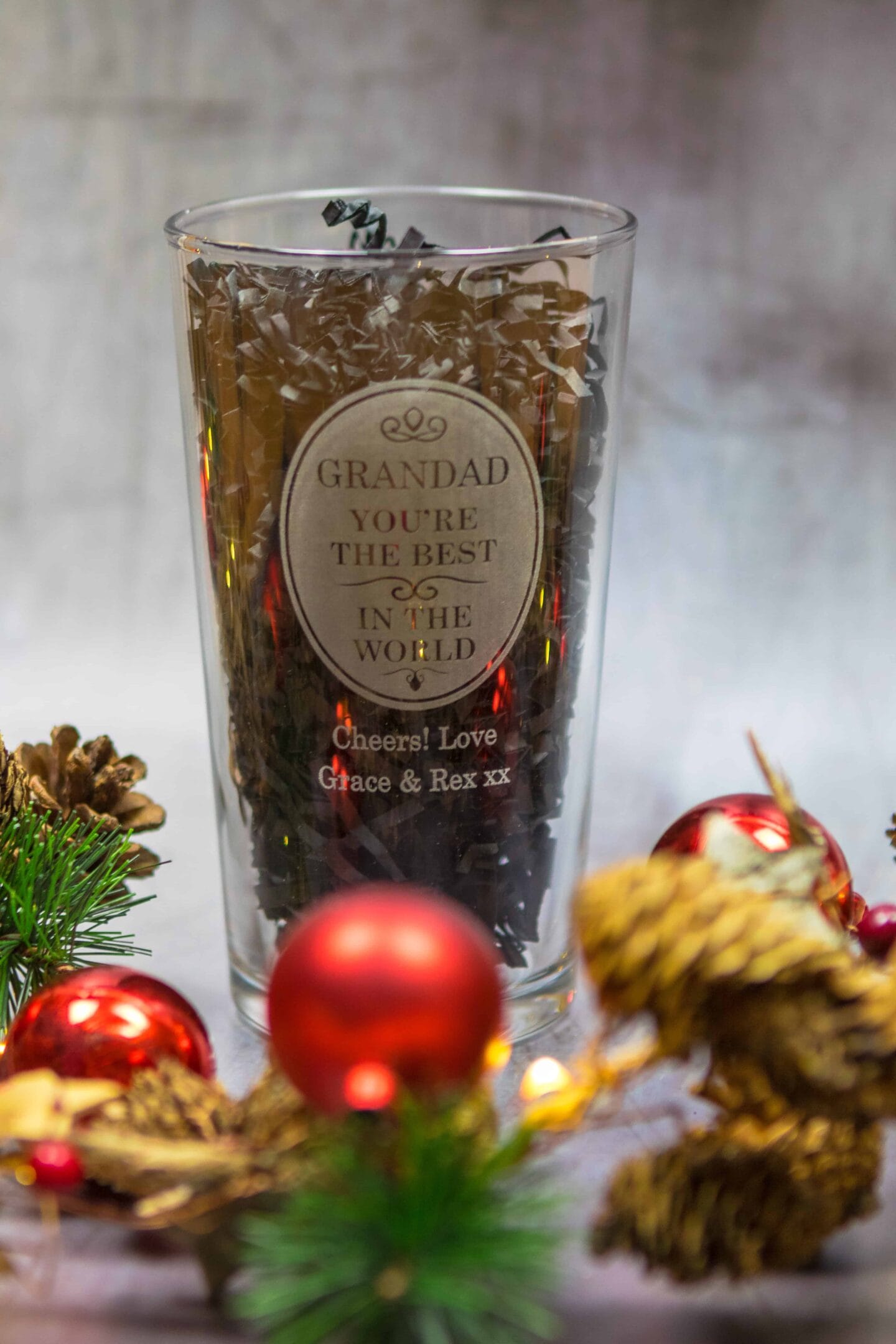 The Best Dad Daddy Grandad Godfather in the World Pint Glass RRP £9.99