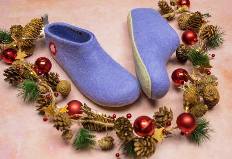 BaabUK Gus Slippers in Indigo RRP £60