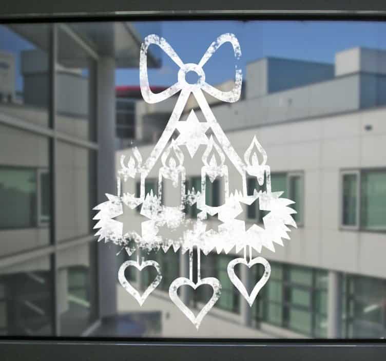 Candle Lamp Christmas Decal from Tenstickers