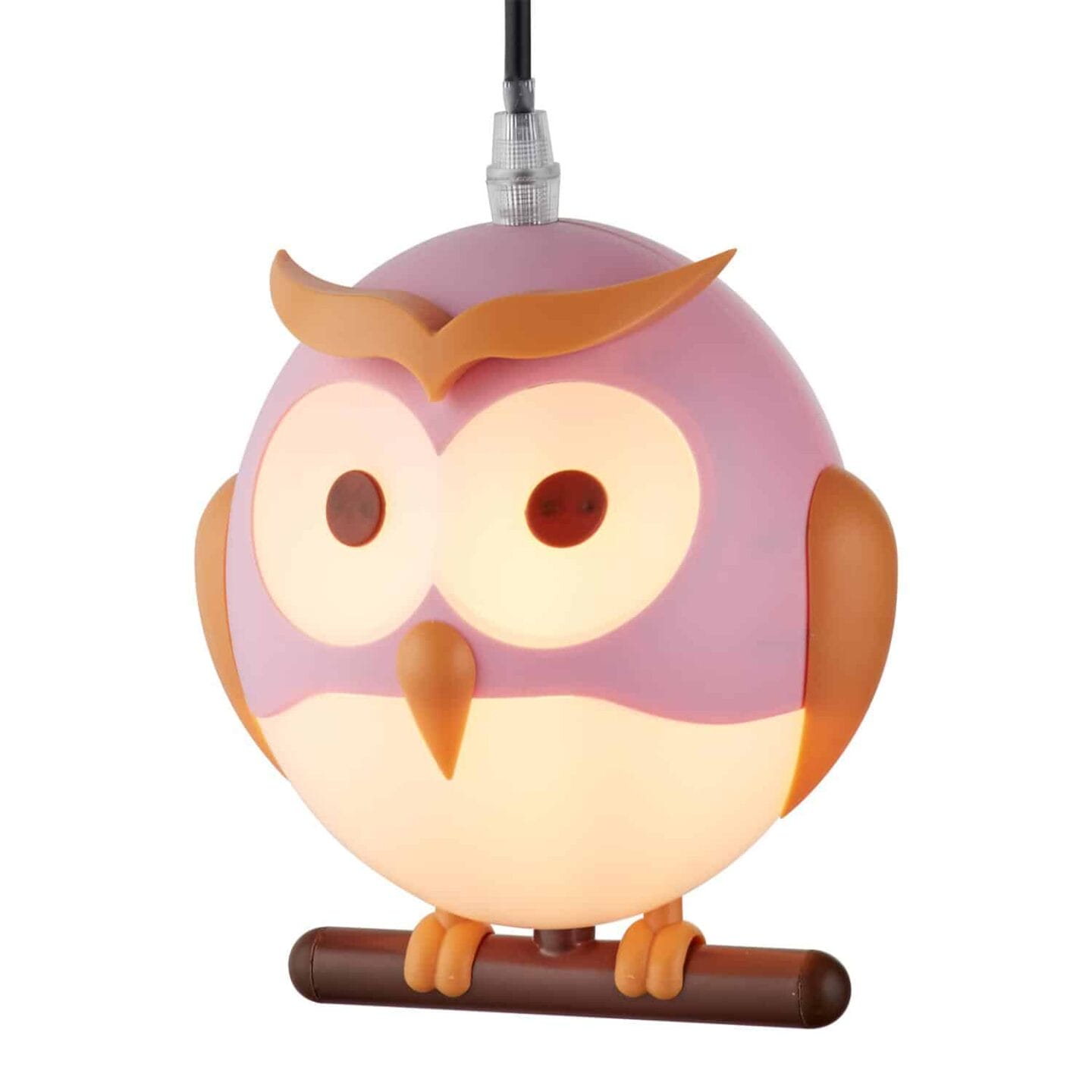 Novelty LED Pink/Orange Owl Ceiling Pendant Light from The Lighting Superstore RRP £22.62