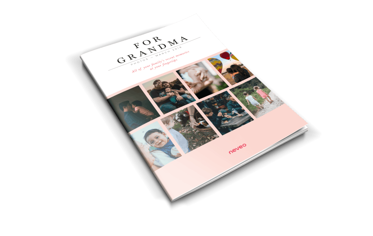 Neveo Monthly Photo Journals for are a great product to keep in touch with family members who aren't on social media. This post will tell you how.