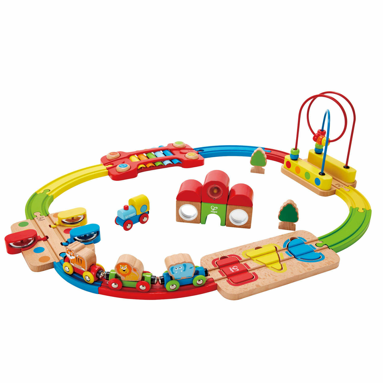 Rainbow Puzzle Railway Set from Hape