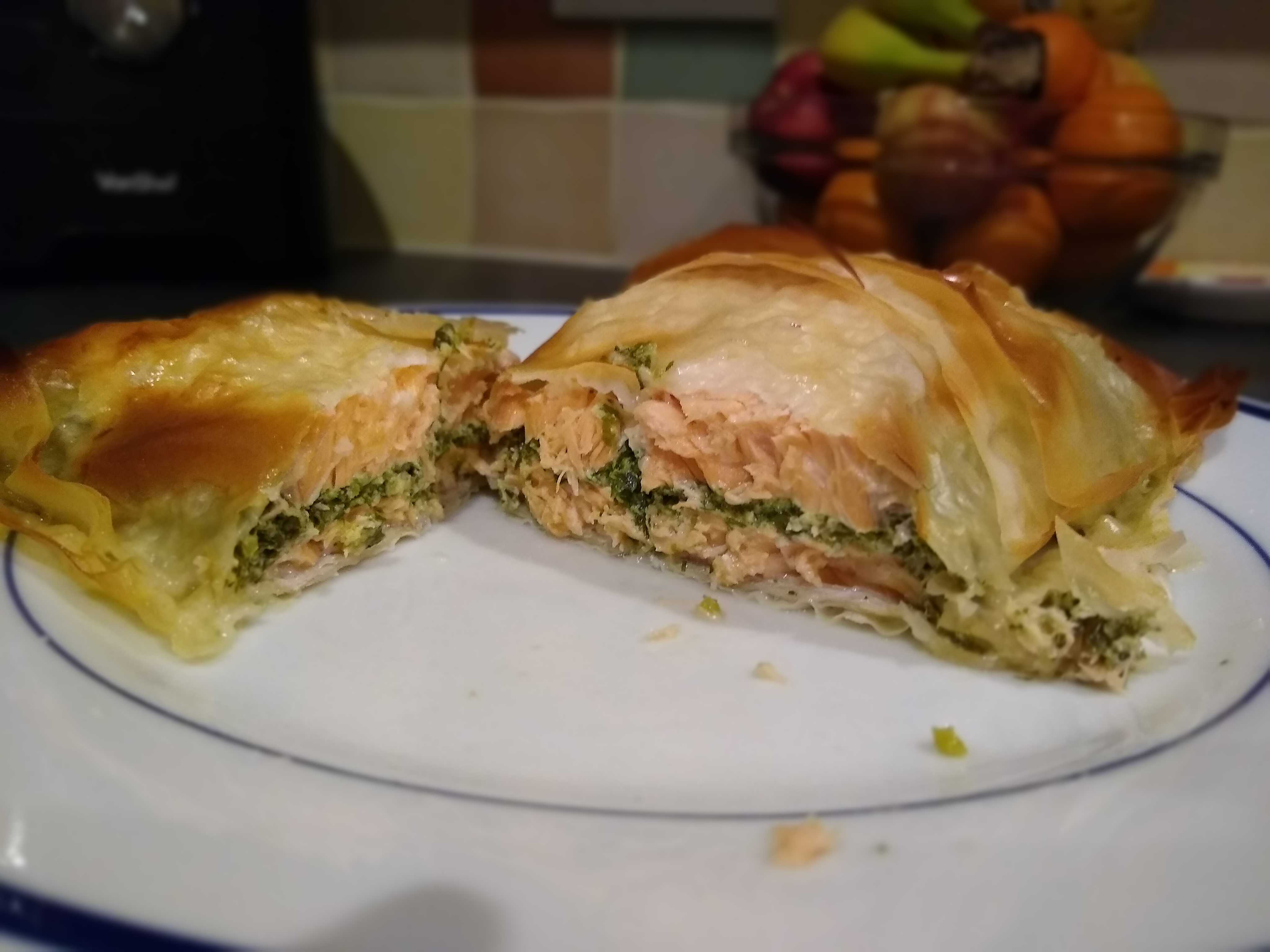 Salmon En Croute recipe from Slimming World Festive Feasts Book