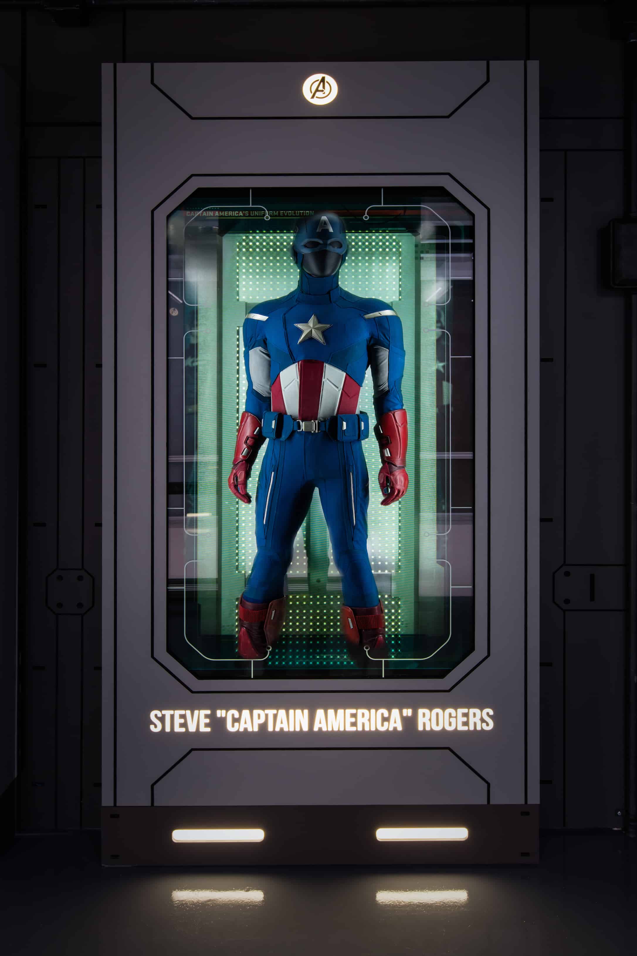 Captain America at Marvel's Avengers STATION exhibition