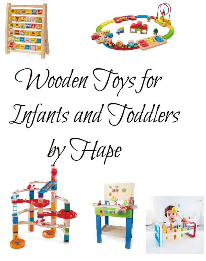 One of the largest producer of wooden toys for infants and toddlers is Hape. This post lists my 5 top picks from their great products.