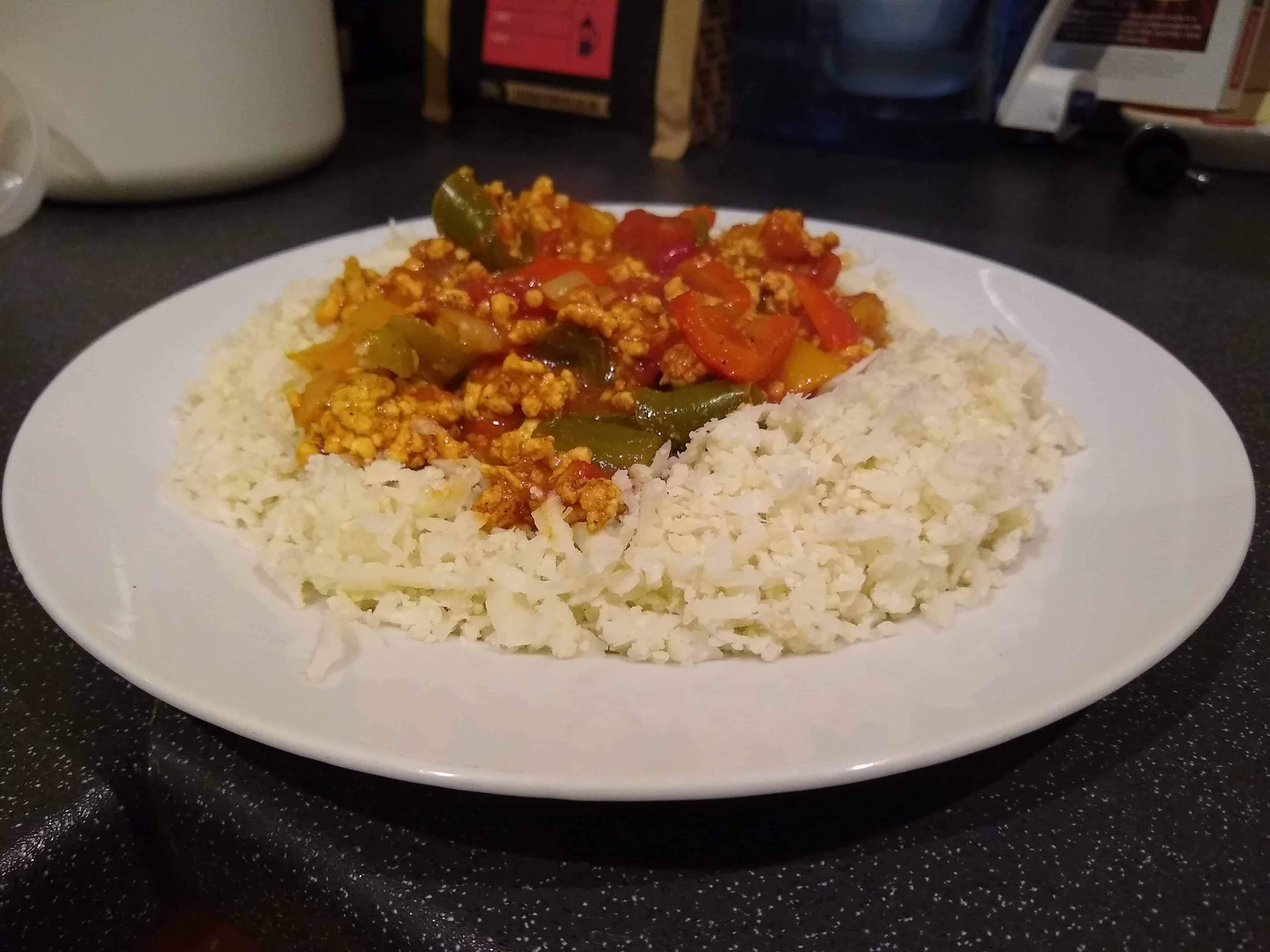 Turkey Jalfrezi. A Slimming World recipe.
