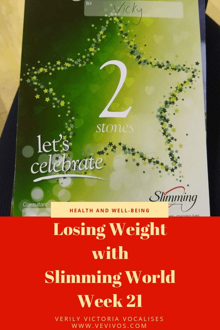 It is now week 21 on Slimming World and, in complete contrast to last week, I am totally over the moon at this week's outcome. Read my post to find out why!
