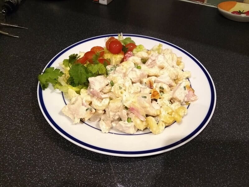 Slimming World Macaroni Cheese with Turkey and Bacon