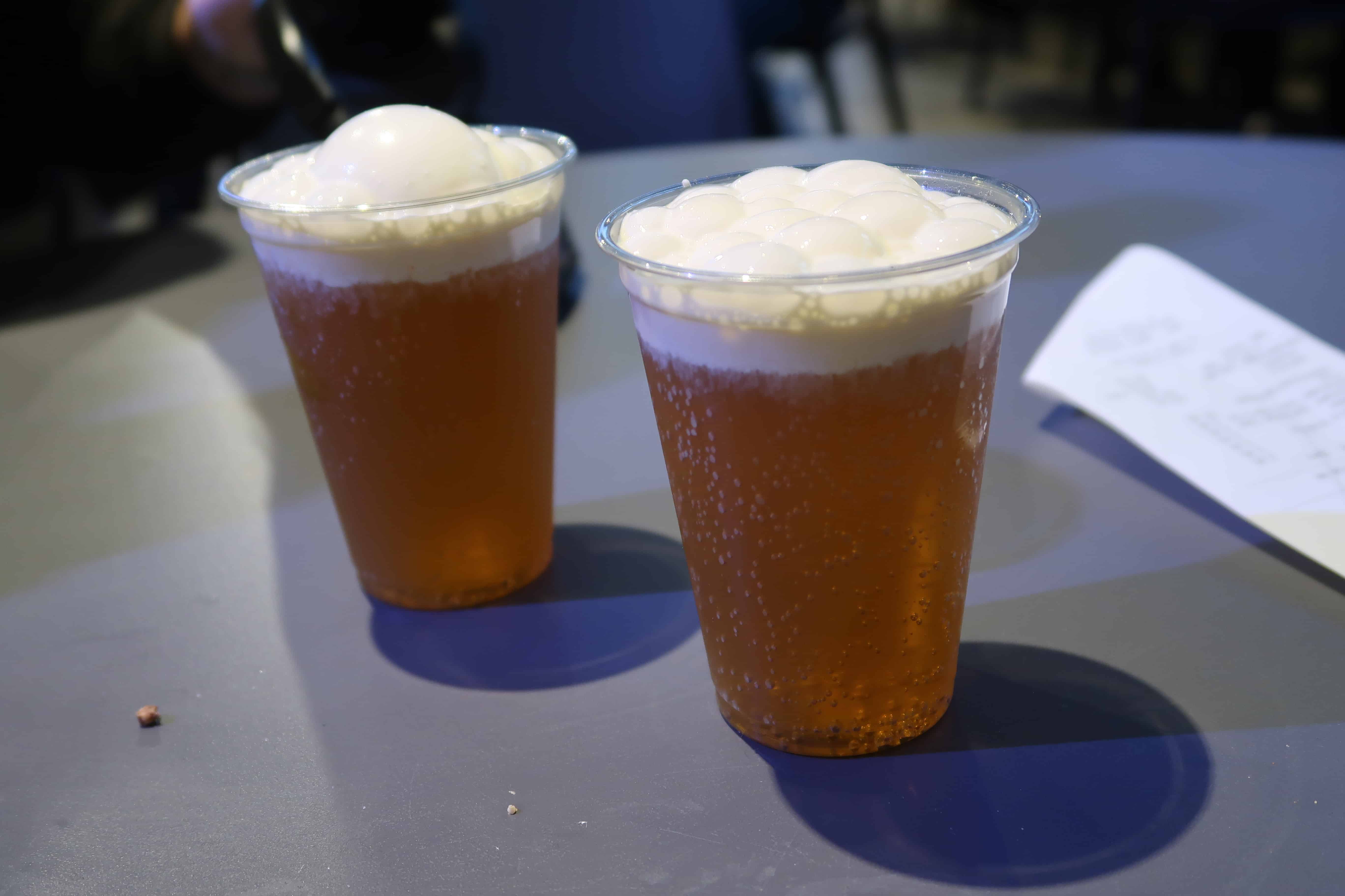 Butterbeer at the Harry Potter Warner Bros Studio tour