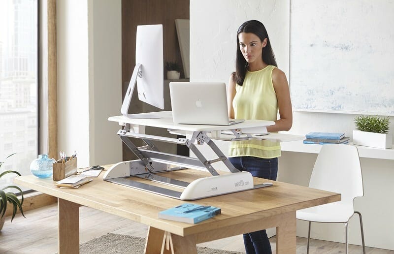 Did you know sitting for 8 hours per day can increase the chance of premature death by 60% Try standing at work with the Varidesk Pro Plus 36