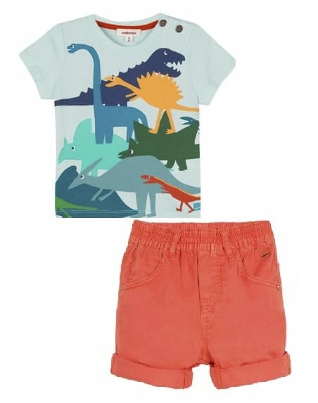 Dinosaur t-shirt and shorts from Strawberry Children Clothing