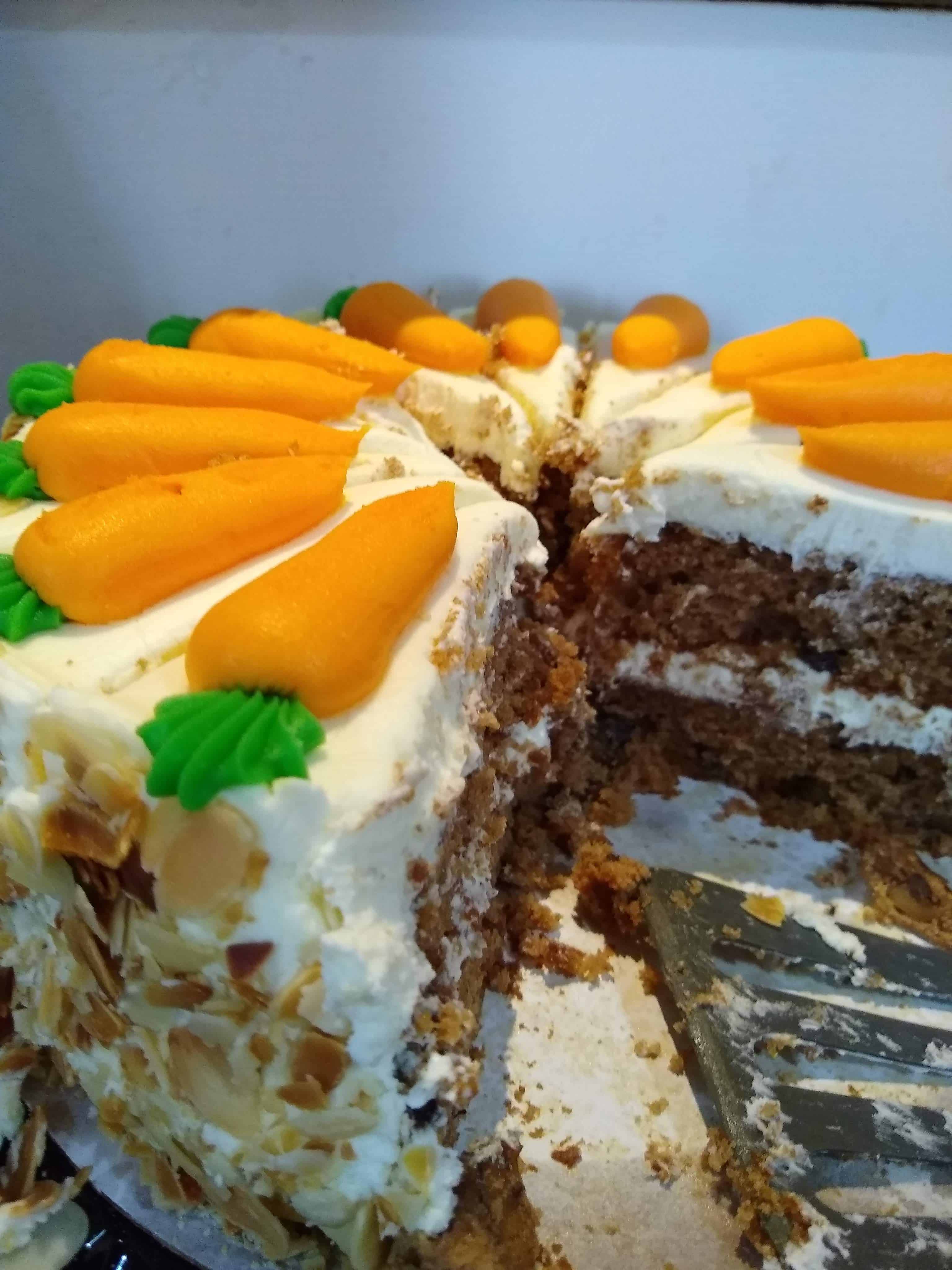 Carrot cake whilst on Flea Retreat in Wales