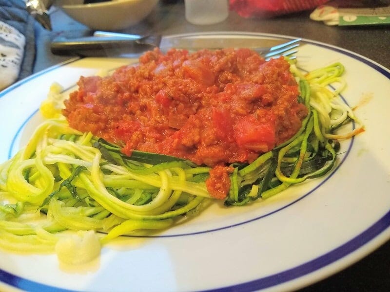 Slimming World Courgetti Bolognese