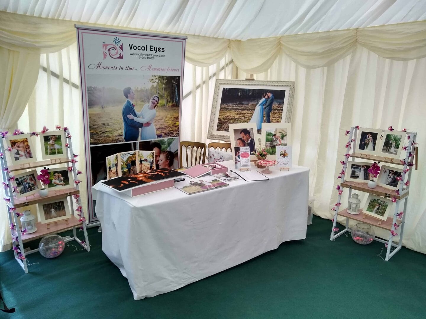 Vocal Eyes Photography Stand at Ston Easton Park Wedding Fair