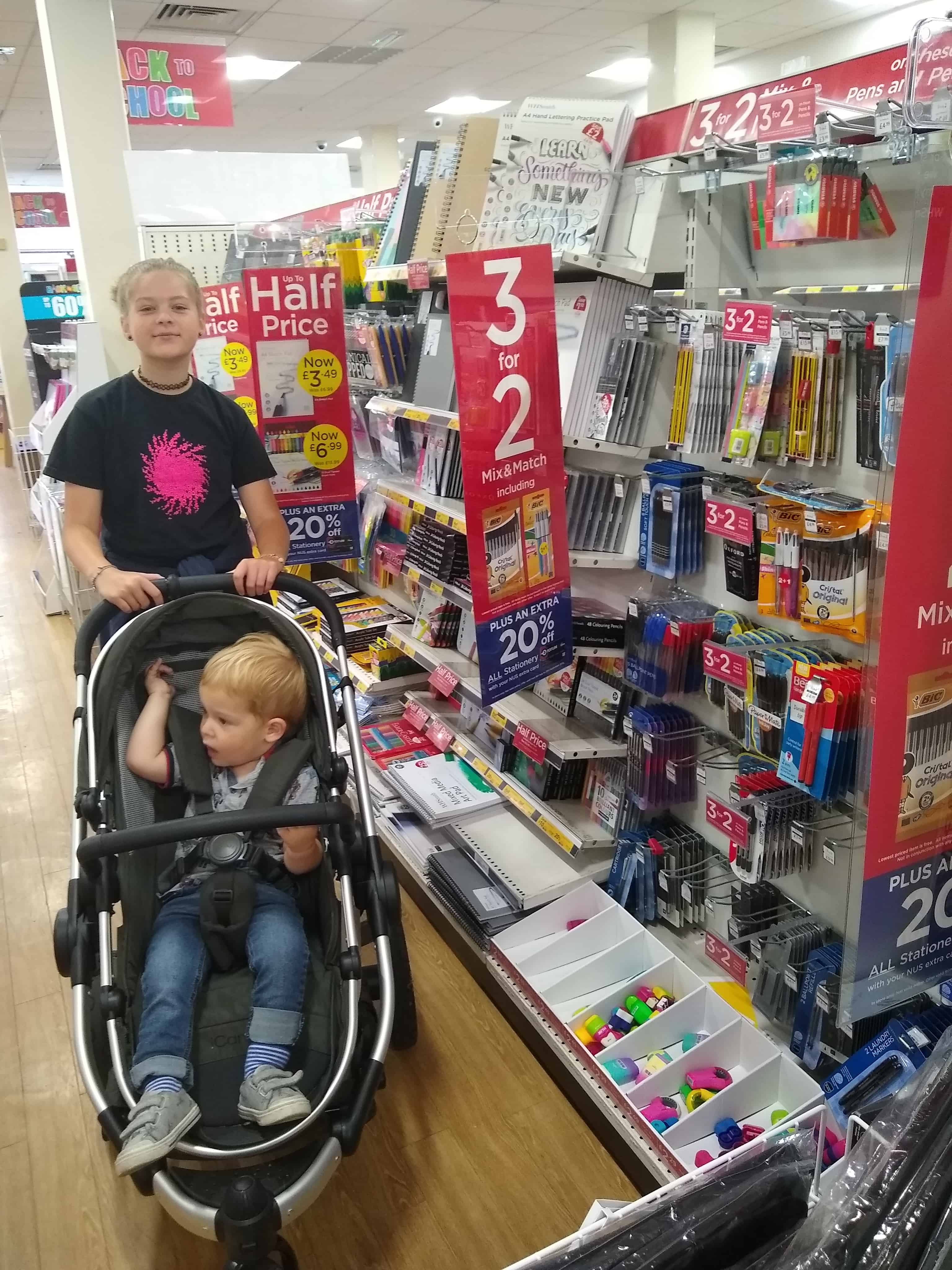 3 for 2 on stationery at WH Smiths