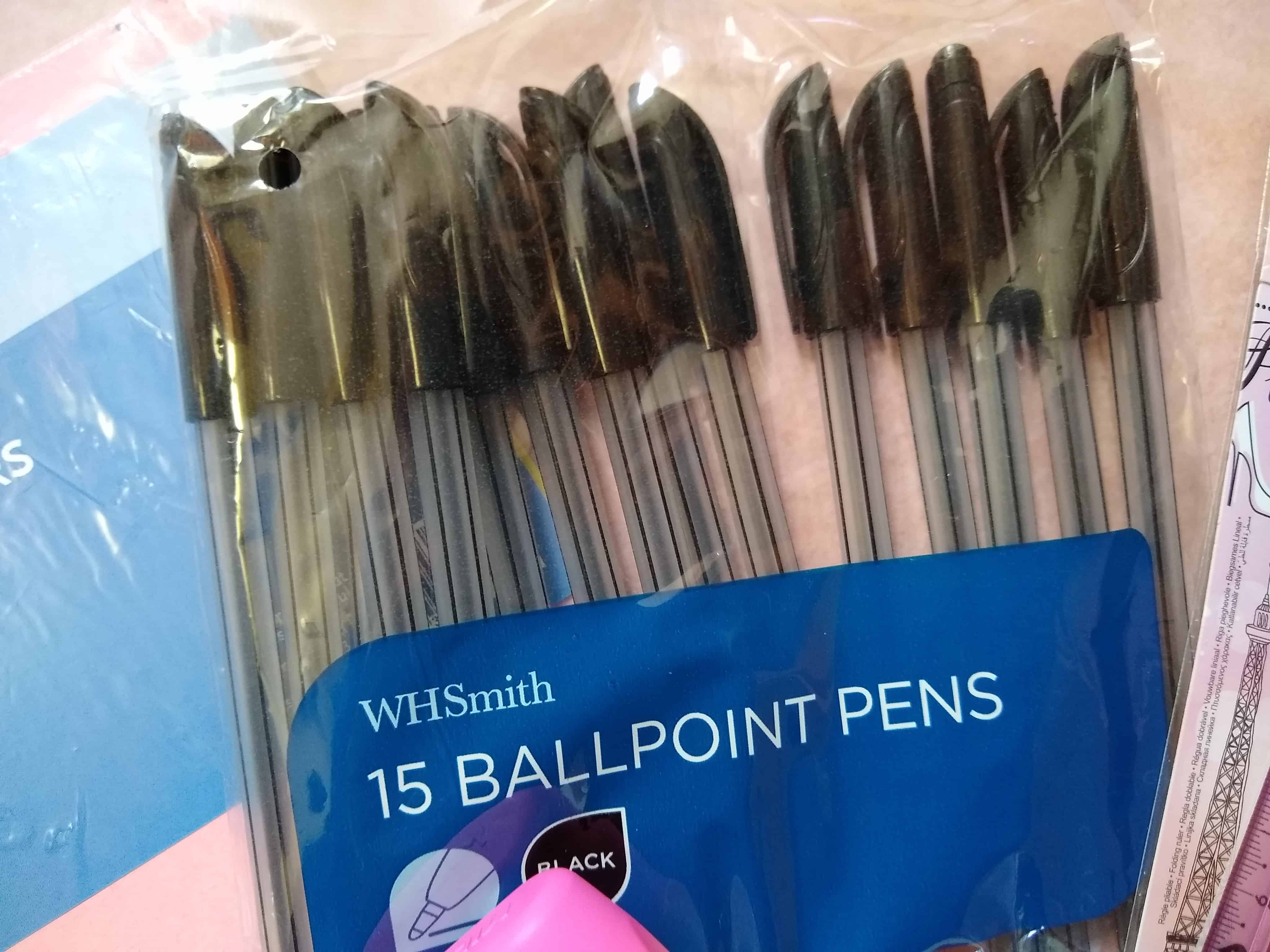 Ballpoint pens from WH Smith