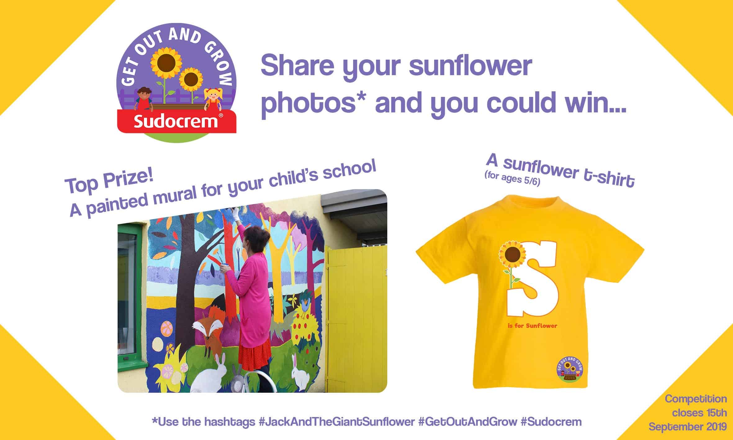 Jack and the Giant Sunflower Competition with Sudocrem #Ad