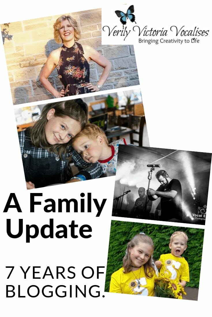 It has been a while since I wrote a more personal post but, as today sees my blog's 7 year anniversary, I couldn't let it pass without writing one. Here is our family update.