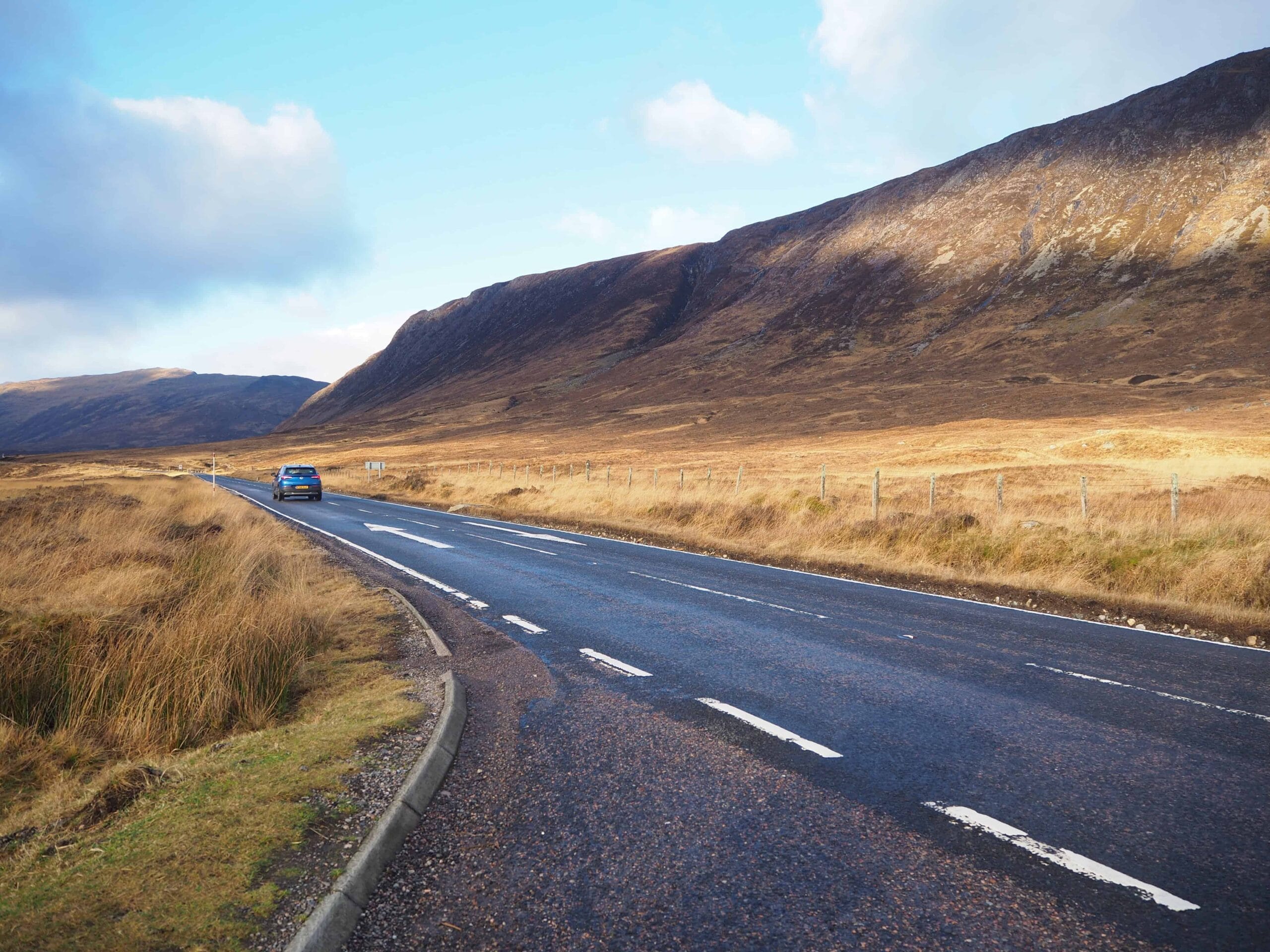 Driving in the Scottish Highlands