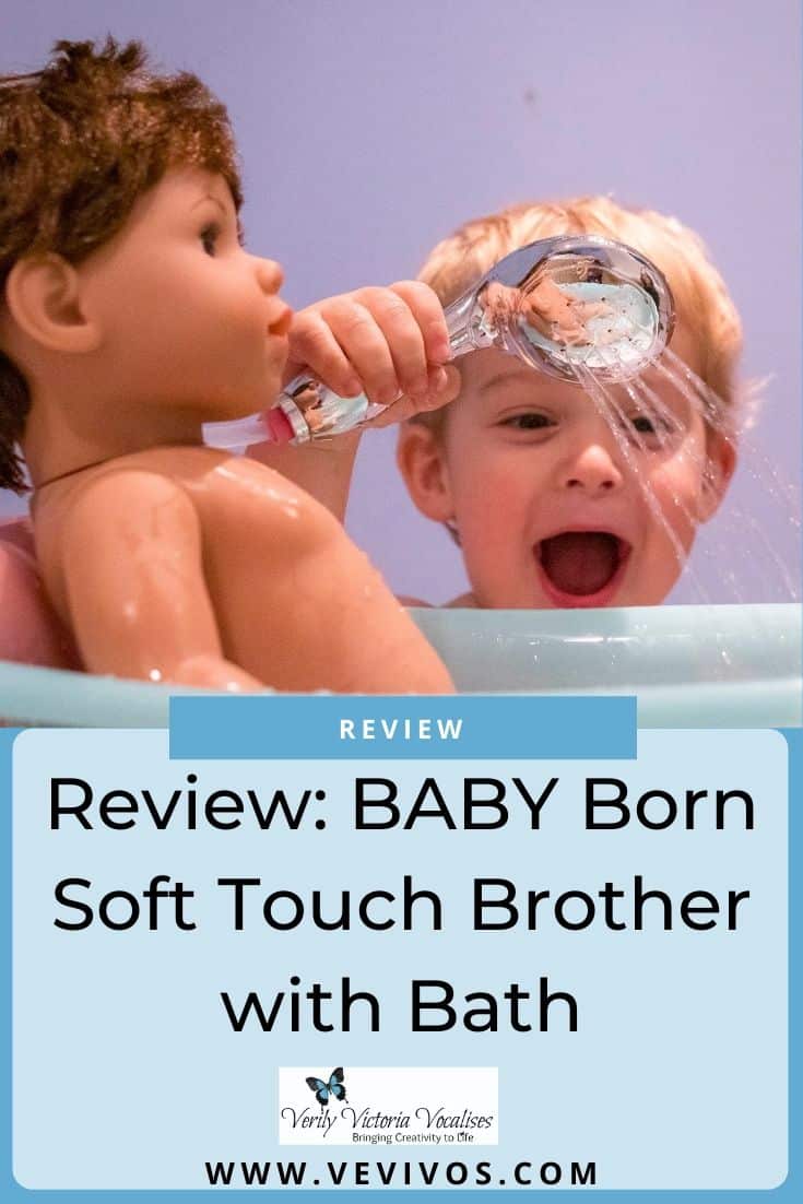 #AD #Gifted I thought Rex would not be that interested in having a doll but he truly loves him. He is very gentle and caring and, because bath time is one of his favourite times of the day, he is now able to re-enact this during his imaginary play time