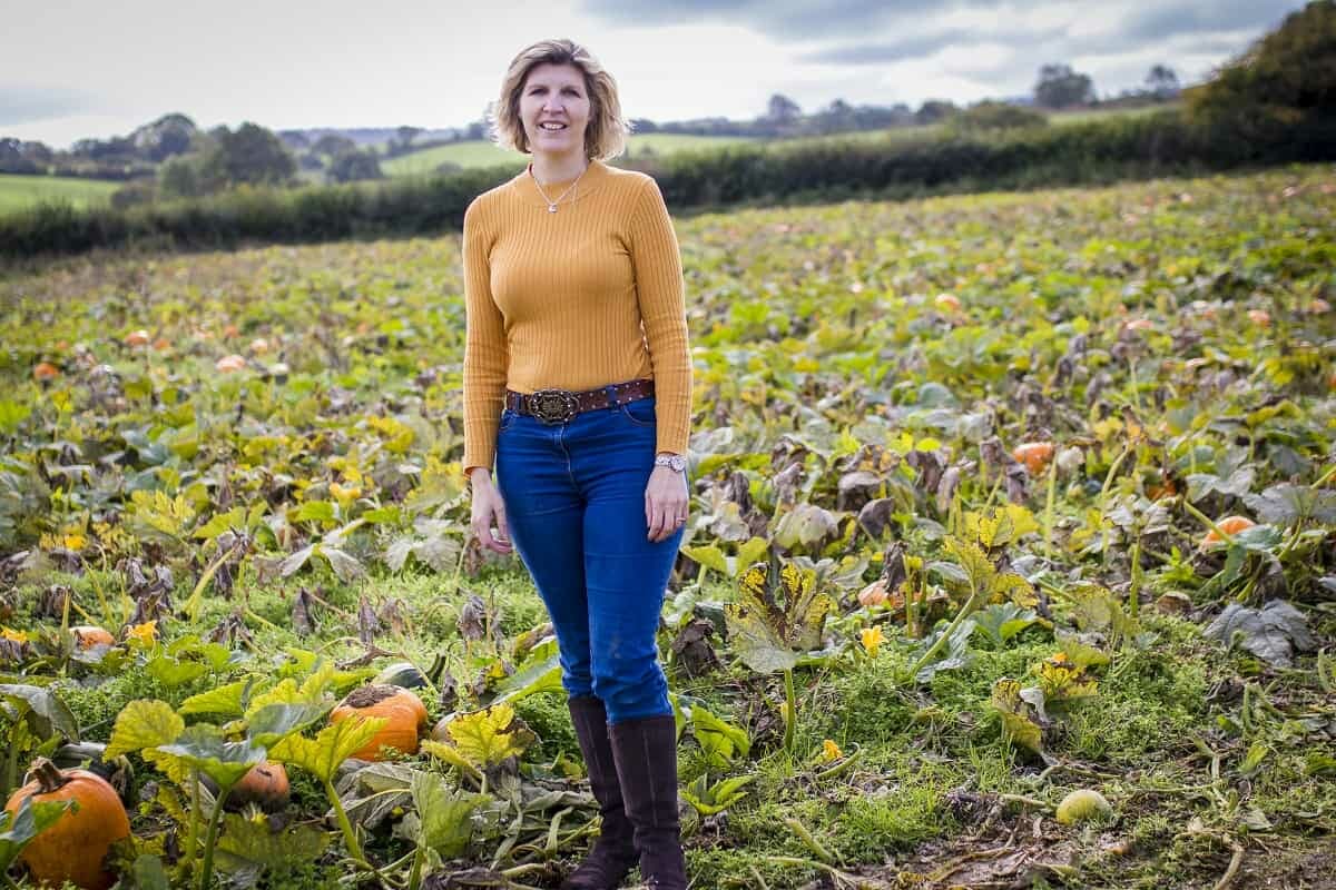 Wearing my Sandringham Boots from Hotter Shoes at Schmooks Pumpkin Patch near Ilminster