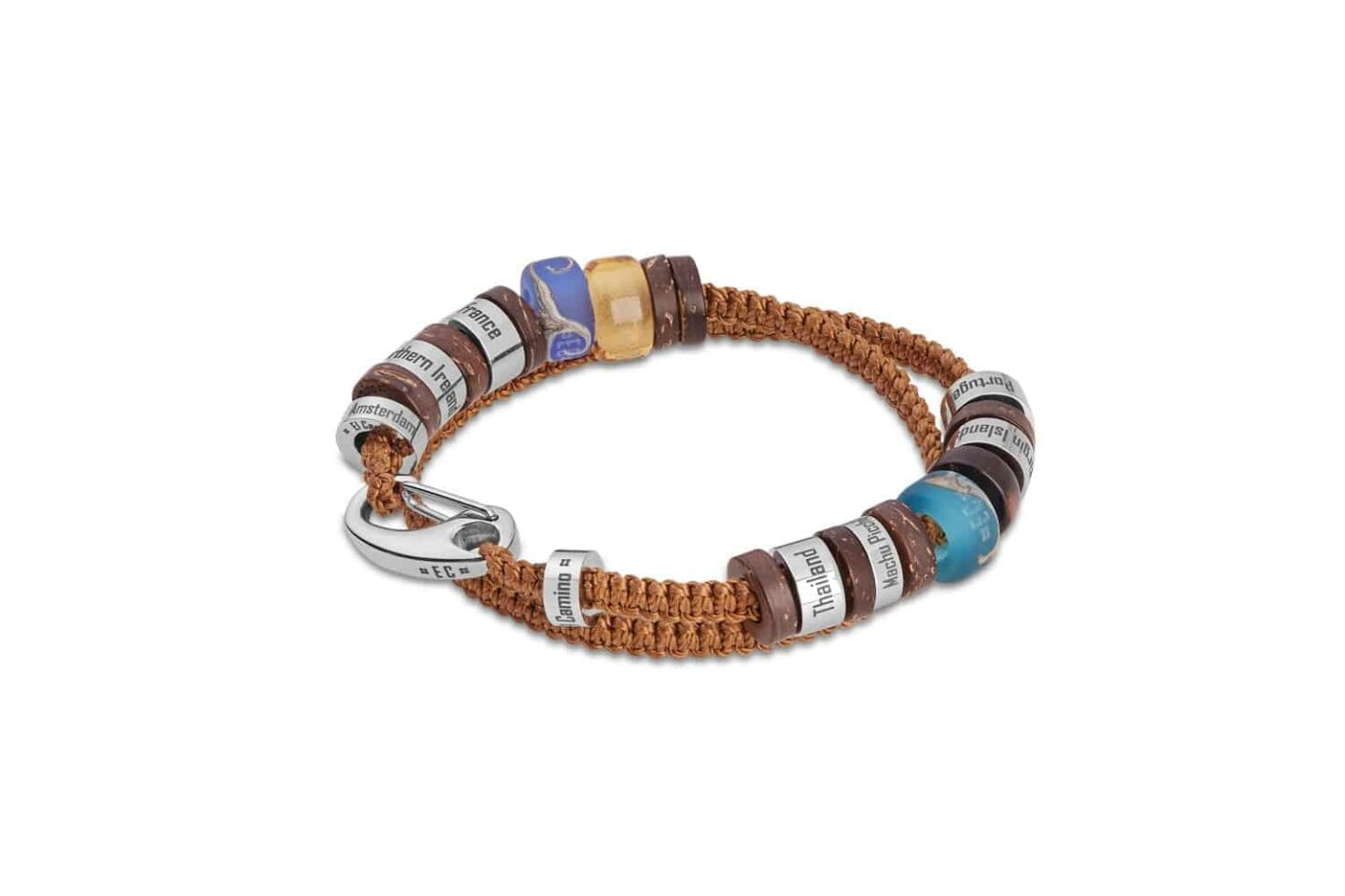 A bracelet from El Camino customisable travel jewellery