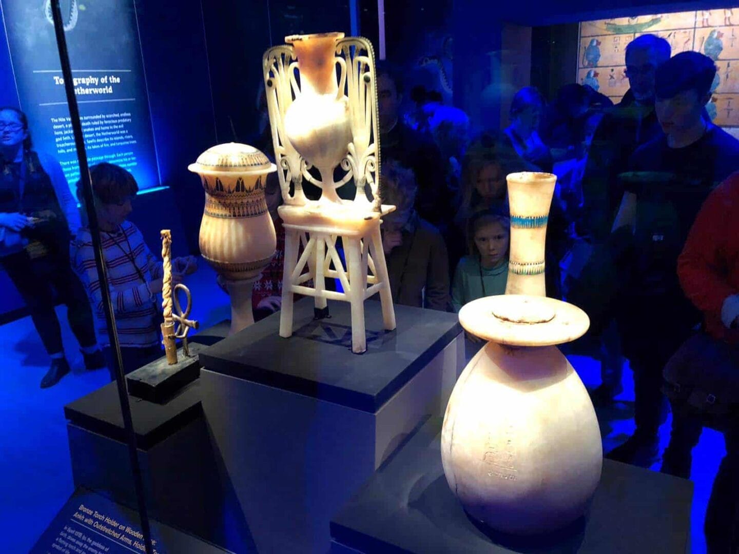 Tutankhuamun: Treasures of the Golden Pharaoh exhibition at Saatchi Gallery