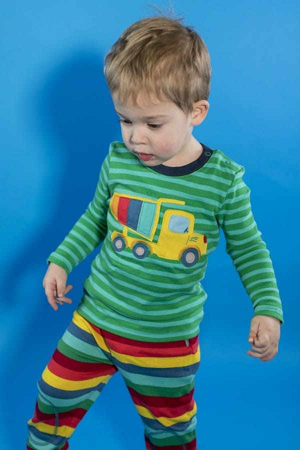 This Discovery Applique top featuring a dumper truck is included in the Frugi SS20 Lifestyle Collection. It is sharing the Japanese concept of Ikigai, meaning ‘a reason for being’. I love the bright, fun colours and am really excited to share them with you in this review.