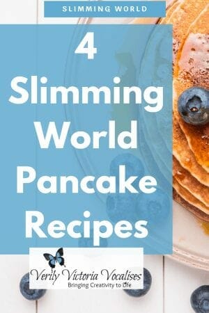 In this post I am sharing 4 different pancake recipes I have learnt about since becoming a Slimming World member and then a Slimming World Consultant. #slimmingworld #slimmingworldrecipe #vevivos 
