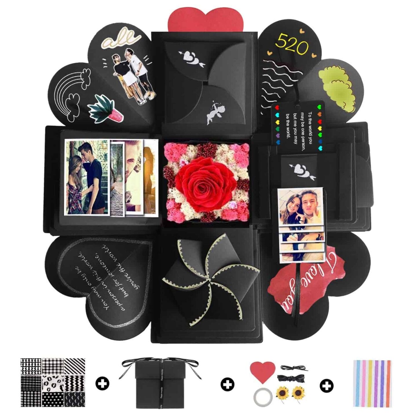 DIY Photo Album Explosion Box featured in Photo Valentines Gift Guide by Verily Victoria Vocalises