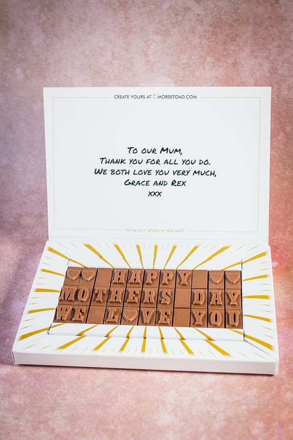 Review: Personalised Chocolate Memory Box from Morse Toad