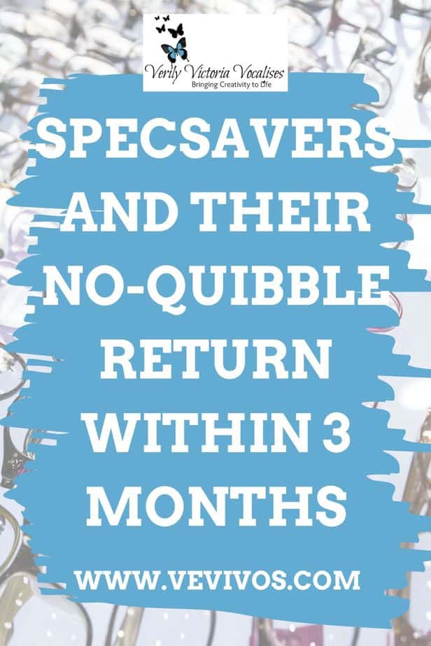 Specsavers offer a policy whereby, if you don't like your glasses, you can return them with no questions asked within the first 3 months. #vevivos #specsavers #specsaversreturnspolicy #opticians