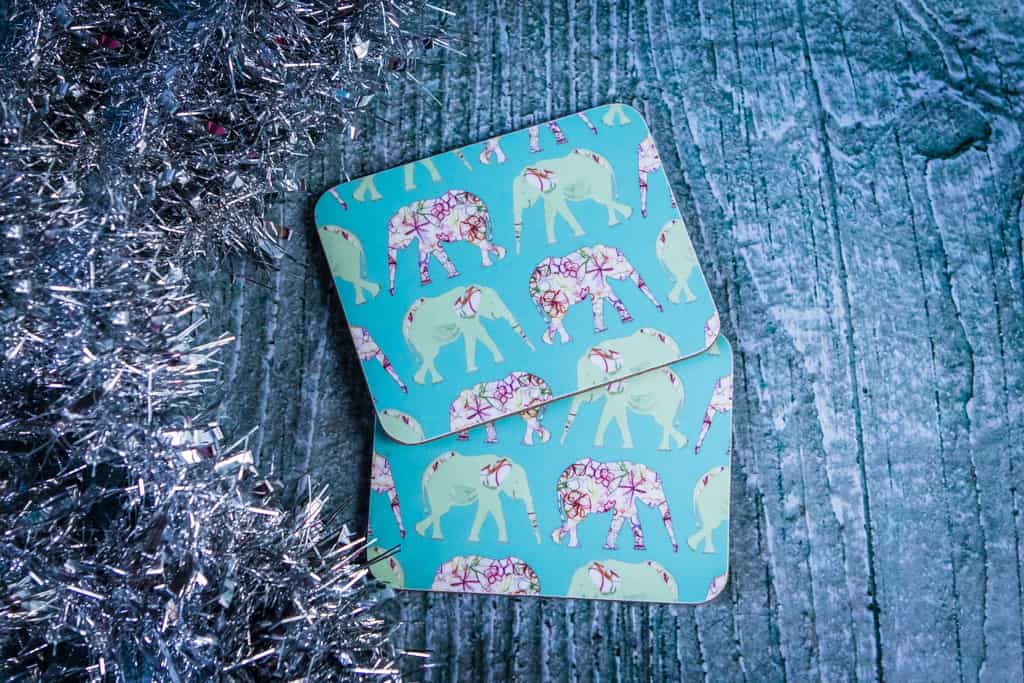 Lottie Lane Elephant Design Coasters
