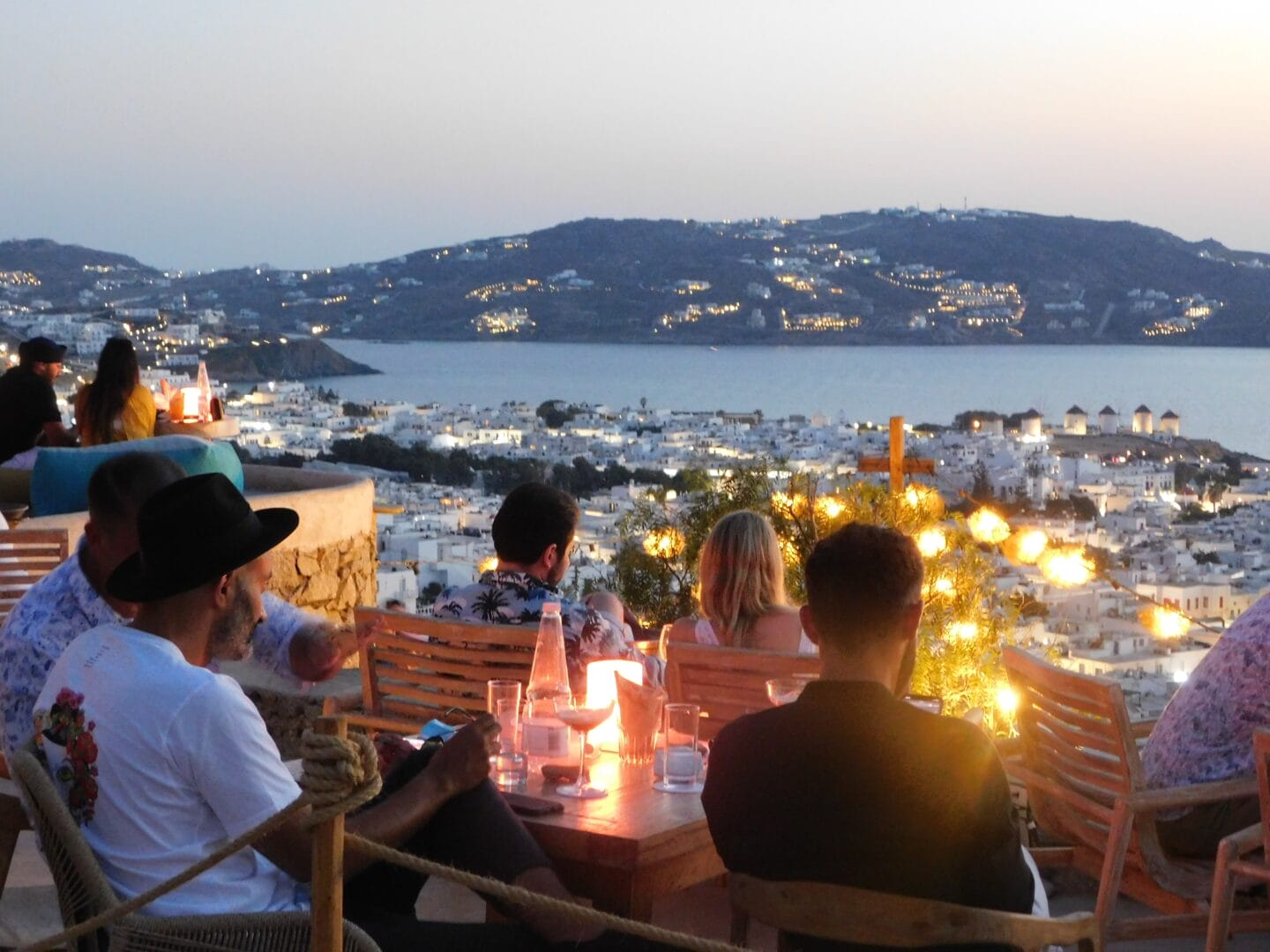A view of Mykonos in Greece