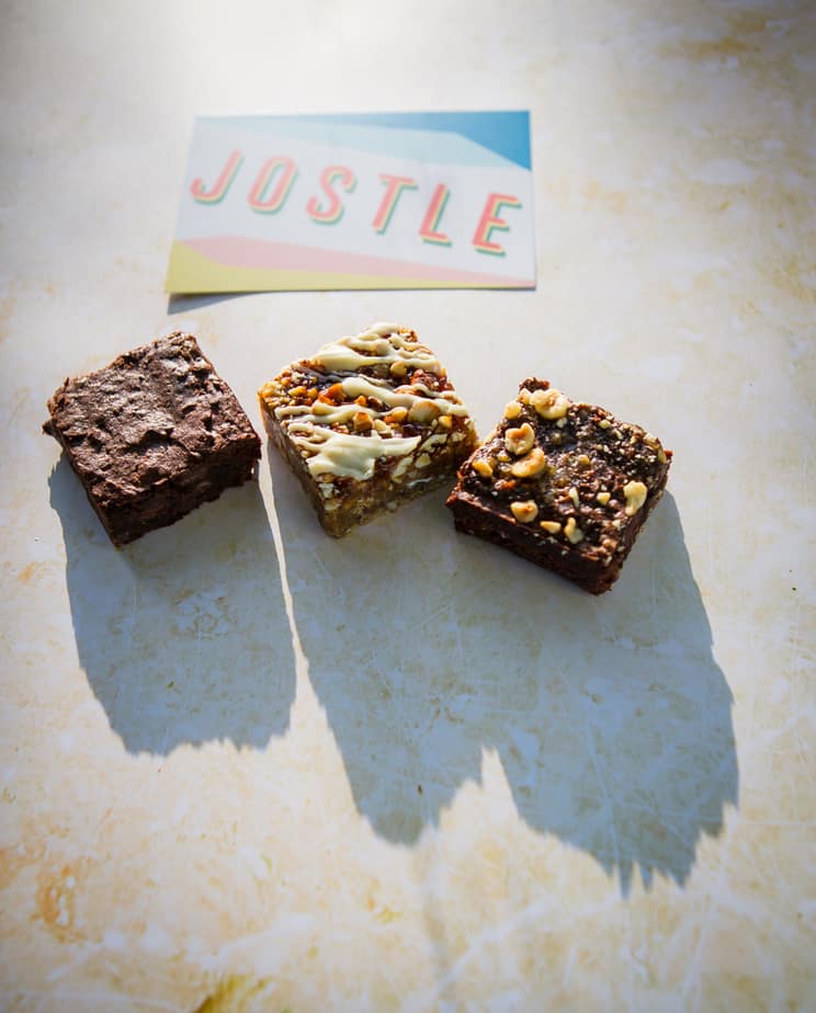 Delicious Vegan Bakes from Jostle including these brownies