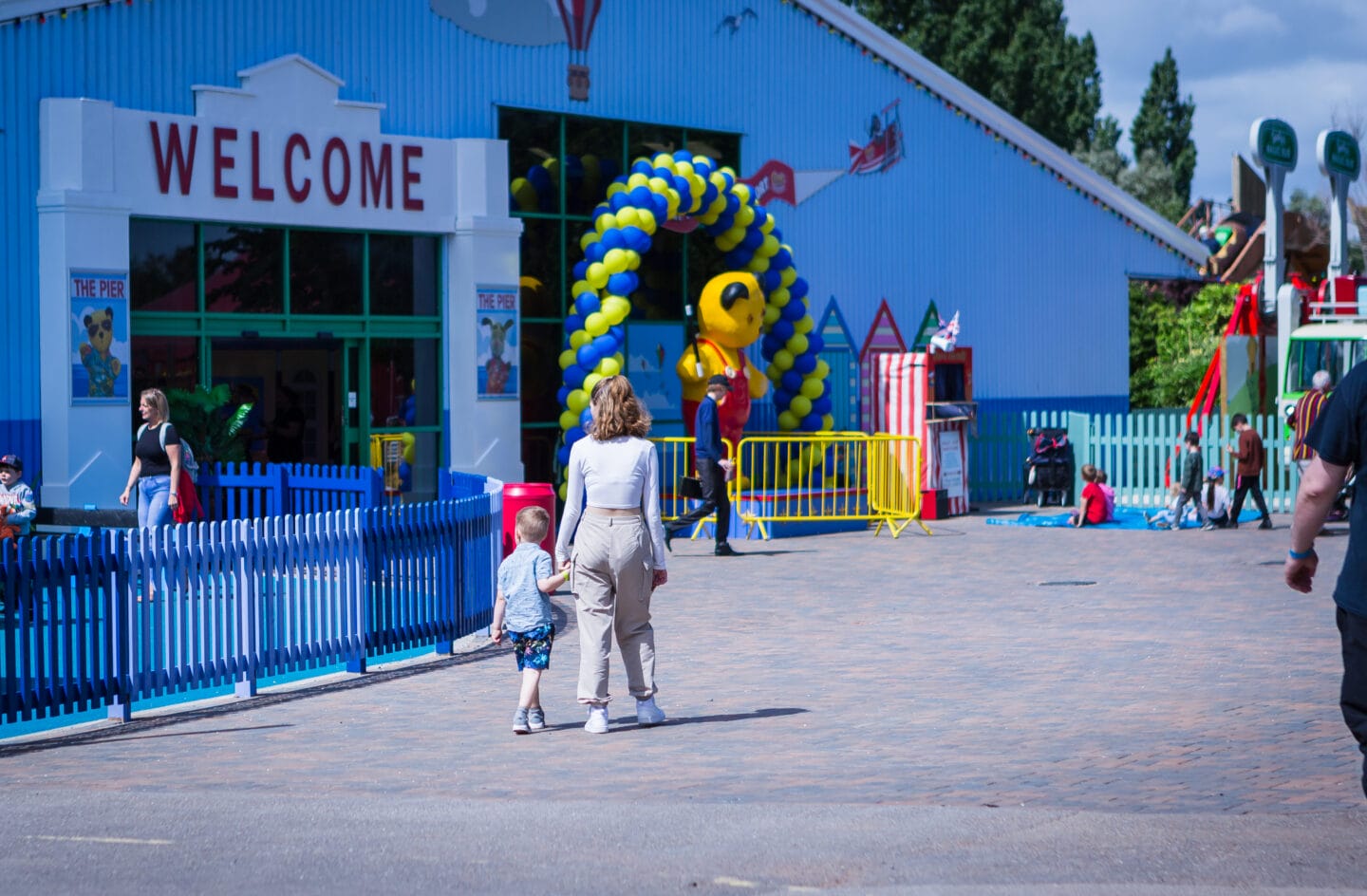 The entrance to the Pier at Sooty Land in Crealy Theme Park, Devon