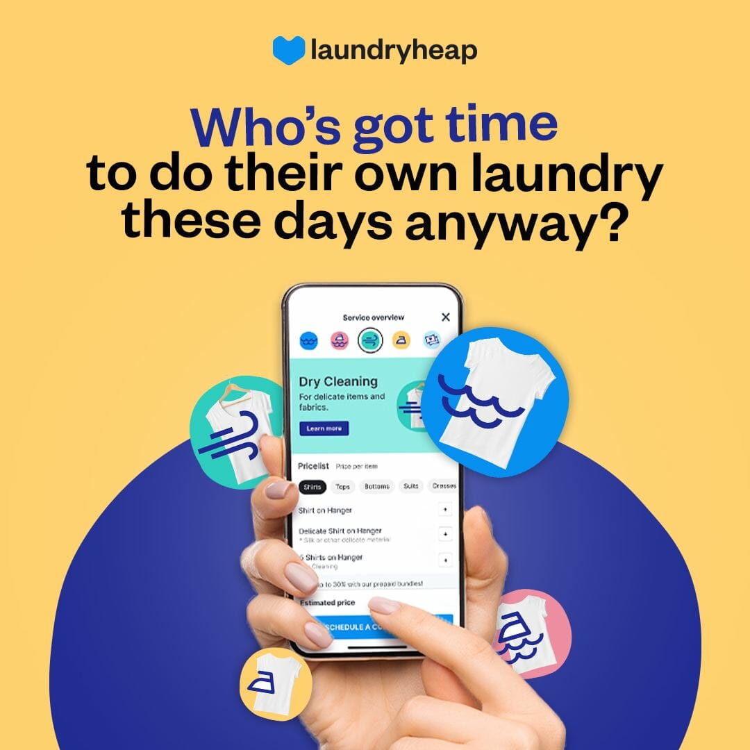 Enjoy more free time and take a load off with the LaundryHeap Customer Service