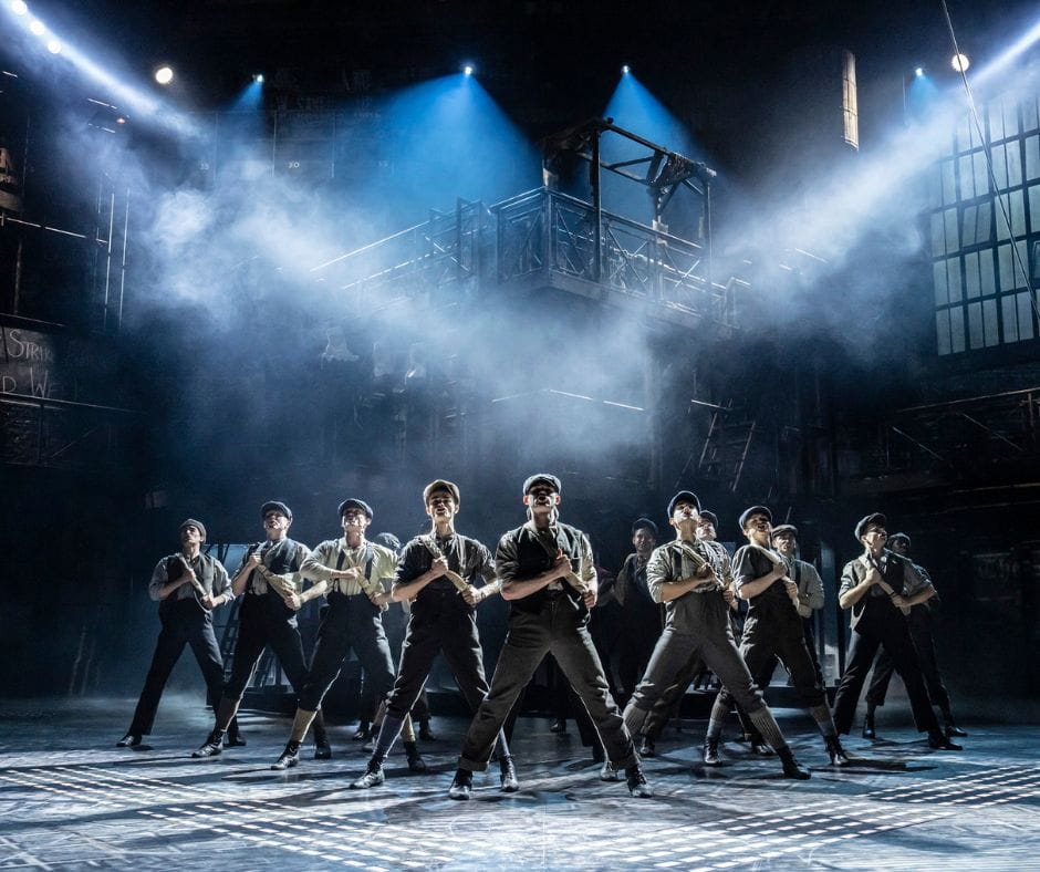 The cast of Disney's Newsies credit Johan Persson 