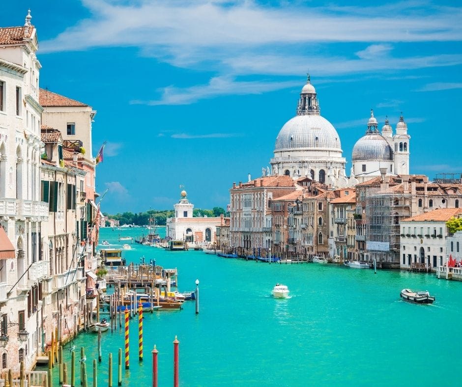 A picturesque view of Venice in Italy
